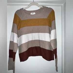Fall striped sweater